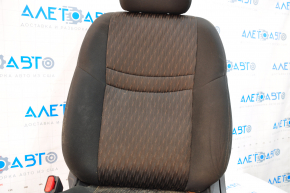Driver's seat Nissan Rogue 14-16 without airbag, mechanical, cloth black, for dry cleaning