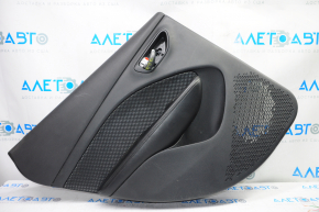 Door trim card rear left Dodge Dart 13-15 black with insert black mesh cloth, armrest leather, scratches