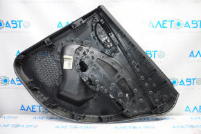 Door trim card rear left Dodge Dart 13-15 black with insert black mesh cloth, armrest leather, scratches