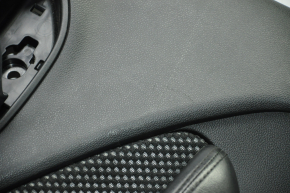 Door trim card rear left Dodge Dart 13-15 black with insert black mesh cloth, armrest leather, scratches