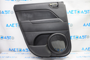 Door trim card rear left Jeep Patriot 11-17 black with black insert plastic, armrest rubber