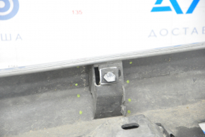 Left threshold Honda Civic X FC 16-19 4d silver, scratches, broken fastener, tear