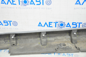 Right threshold Honda Civic X FC 16-19 4d silver, scratches, broken mount, fracture