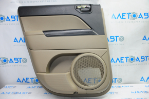 Door trim card rear left Jeep Compass 11-16 beige with beige insert plastic, armrest plastic, scratches
