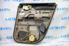 Door trim card rear left Jeep Compass 11-16 beige with beige insert plastic, armrest plastic, scratches