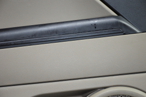 Door trim card rear left Jeep Compass 11-16 beige with beige insert plastic, armrest plastic, scratches
