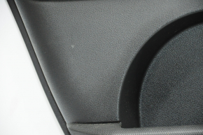 Door trim card rear left Jeep Compass 11-16 beige with beige insert leather, armrest leather, tear, scratches, bumps