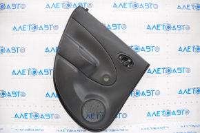 Door trim card rear left Nissan Versa Note 13-19 black, for mechanical window lifter