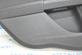 Door trim card rear left Ford Fusion mk5 13-16 leather black, scratches
