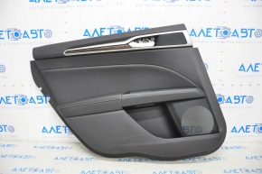 Door trim card rear left Ford Fusion mk5 13-16 leather black, scratches