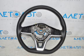 Naked steering wheel Nissan Rogue 17-17 rubber black