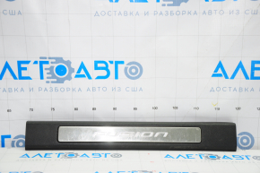Door sill trim front right Ford Fusion mk5 13-20 chrome with backlight black, scratches