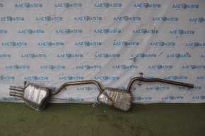 Exhaust manifold assembly VW Jetta 11-18 USA 1.4T resonator with barrel, dents