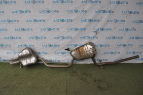 Exhaust manifold assembly VW Jetta 11-18 USA 1.4T resonator with barrel, dents