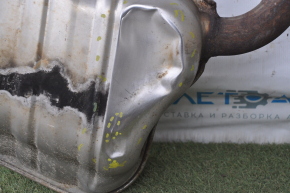 Exhaust manifold assembly VW Jetta 13-16 USA 1.4T resonator with barrel hybrid, rusty, dents, crack