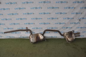 Exhaust manifold assembly VW Jetta 11-18 USA 2.0 resonator with barrel, dents