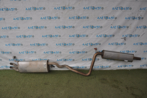 Exhaust pipe assembly VW Jetta 19-21 resonator with barrel, dents