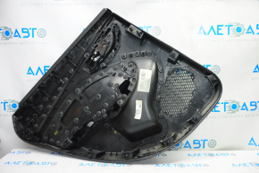 Door trim card rear right Dodge Dart 13-15 black with insert black mesh cloth, armrest leather, scratches