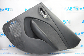 Door trim card rear right Dodge Dart 13-15 black with dark gray insert cloth, armrest leather, scratches