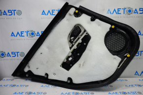 Door trim card rear right Chevrolet Cruze 11-16 black with gray insert leather, armrest plastic, scratches