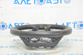 Steering wheel bare Ford Fusion mk5 13-16 leather black, worn