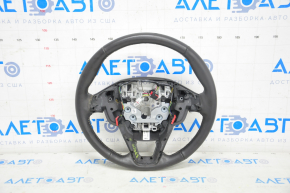 Steering wheel bare Ford Fusion mk5 13-16 leather black, worn