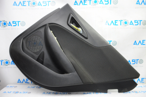 Door trim card rear right Chevrolet Malibu 16-25 black with black insert cloth, scratches