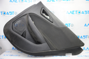 Door trim card rear right Chevrolet Malibu 16-25 black with black insert cloth, scratches