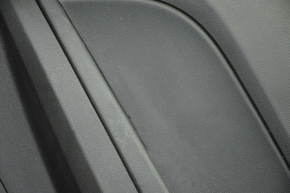 Door trim card rear right Chevrolet Equinox 10-17 black with black insert leather, armrest rubber, scratches