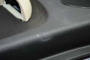 Door trim card rear right Chevrolet Volt 11-15 black, armrest leather beige, scratches