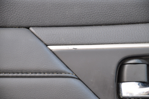Door trim card front left Nissan Altima 13-18 leather, black, scratch