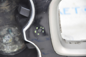 Center console trim with cup holders Ford Fusion mk5 13-16 type-2 cracked, paint swelled