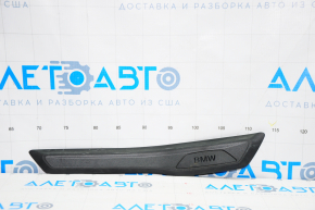Door sill trim rear right outer BMW 3 F30 12-18 black, broken fastener