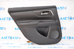 Door trim card rear left Nissan Altima 13-14 leather, black, dented