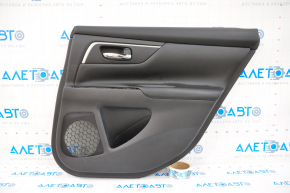 Door trim card rear right Nissan Altima 13-14 leather, black, dented on top