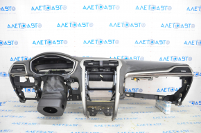 Torpedo front panel with AIRBAG Ford Fusion mk5 13-20 black, contact with water
