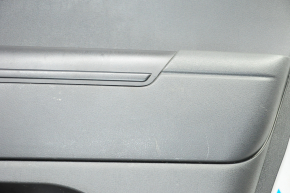 Door trim card rear right Jeep Compass 11-16 black with black insert plastic, armrest plastic, scratches