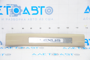 Door sill trim with backlight rear right Lexus RX300 RX330 RX350 RX400h 04-08 beige, scratches
