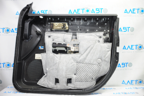 Door trim card front left Ford Flex 13-12 rest, black with beige insert rubber, rubber armrest, insert under wood gloss, under seat memory