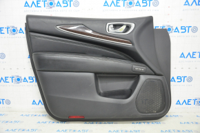 Door trim card front left Infiniti JX35 QX60 13-15 black
