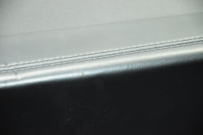 Door trim card front left Lincoln MKX 16-18 black with black insert leather, armrest leather, insert wood gloss, under 2 tweeters, break crepe, scratch on leather