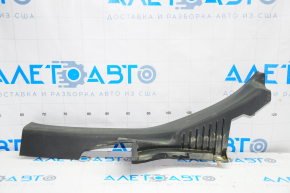 Door sill trim rear right inner Nissan Altima 13-18 black, broken fastener, scratches
