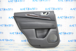Door trim card rear left Infiniti JX35 QX60 13-13 black, scratch