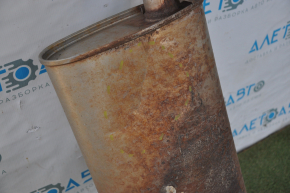 Muffler rear part with barrel Dodge Dart 13-16 2.0 2.4 2 pipes, dents, studs stuck, with receiving pipe