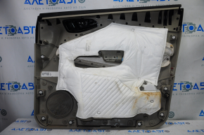 Front left door panel for Ford Escape MK3 13-16 pre-restored beige with beige plastic insert, leather armrest