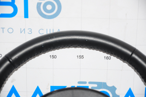 Naked steering wheel Ford Mustang mk6 15-23 leather black, without button covers, white dots