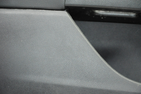 Door trim card front left Ford Fusion mk5 17-14 black with black insert cloth, armrest leather, molding gray structure, scratches