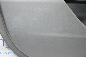 Door trim card front left Ford Fusion mk5 13-16 black with beige insert leather, armrest leather, molding gray gloss, for seat memory, scratches
