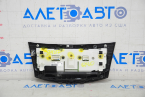 Display and climate control control Infiniti JX35 QX60 13-16 prerest, wood trim red, cracked wood