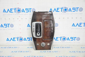 Overlay on the center console wood cup holder Infiniti JX35 QX60 13-16 cracks in wood, breakage of the fastener